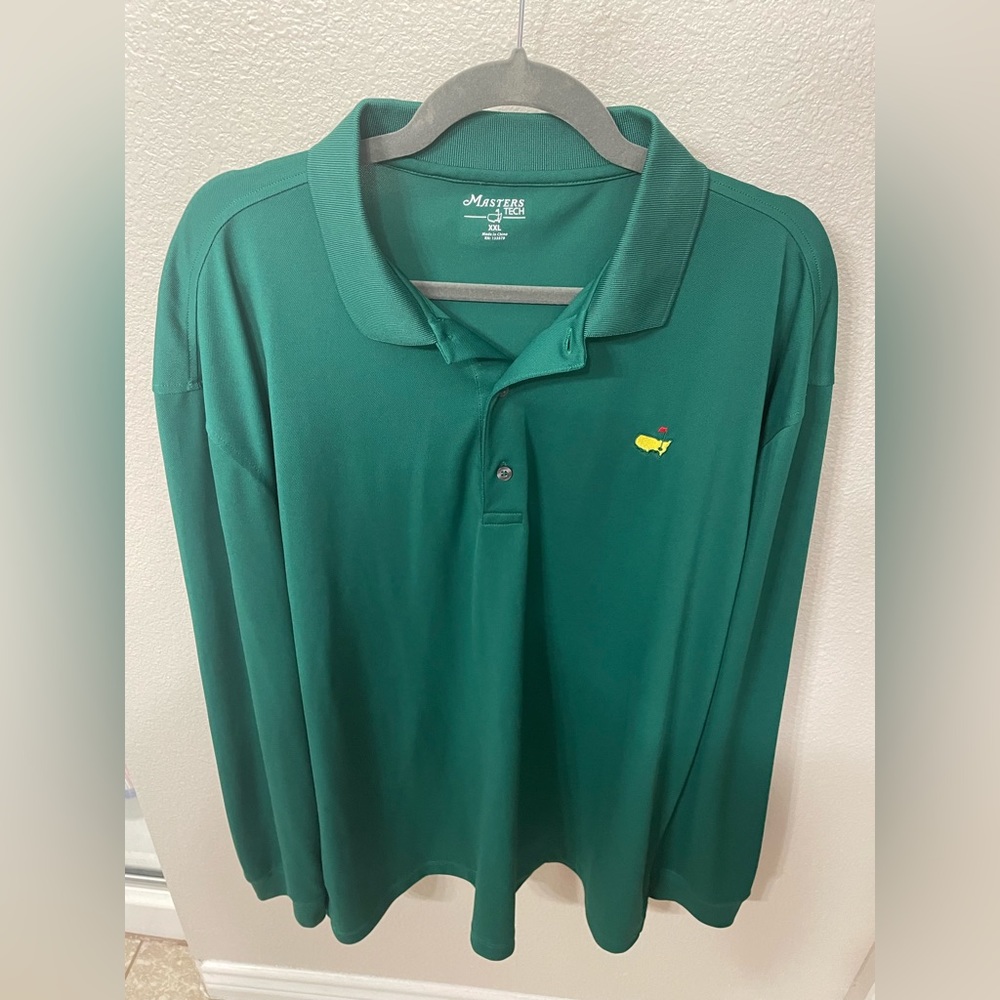 Masters Mens Longsleeve Polo Green XXL